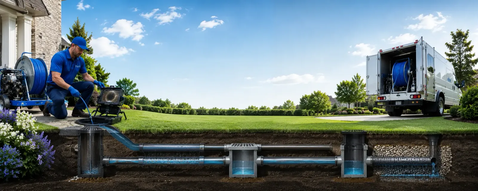 Outdoor drain cleaning information for Vandalia, MT